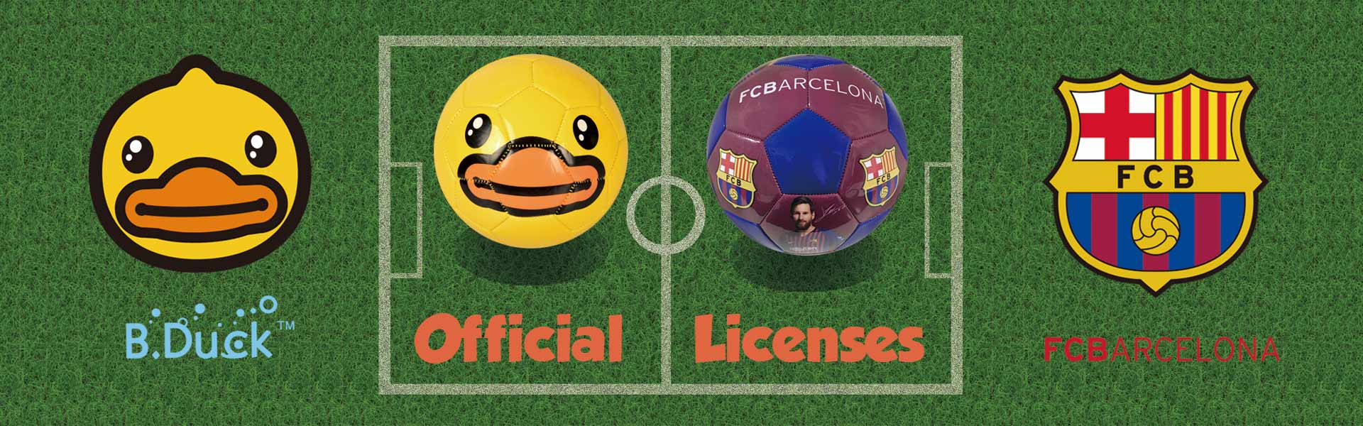 offiical license for B.duck and FC Bacelona