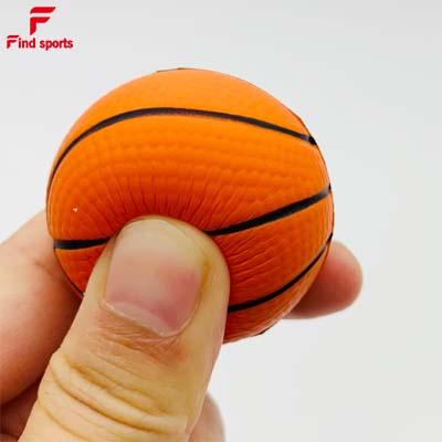 4cm mini basketball stress reliever 