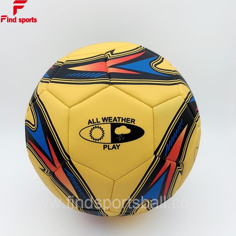 yellow PU football size 5 official size weight 