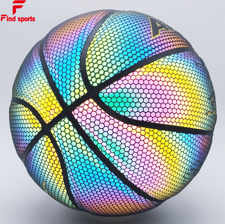 reflective holographic luminous basketball