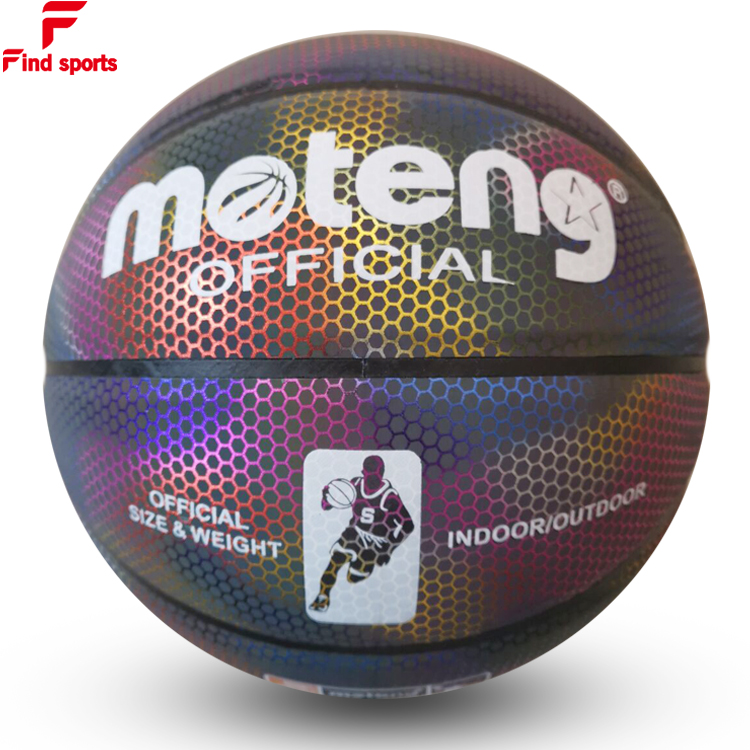 reflective holographic luminous basketball